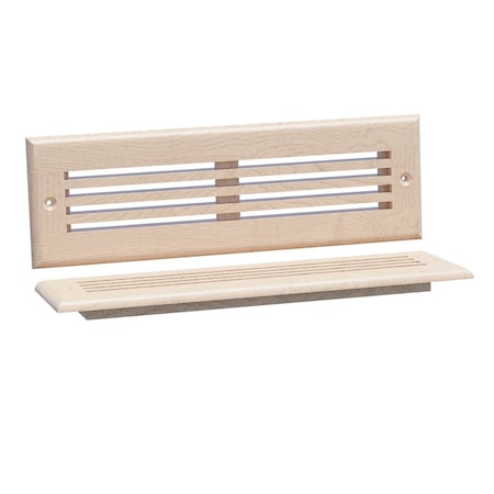 Designs Of Distinction 11.75"W Linear Style Toe Kick Vent - Hard Maple 01992210HM1